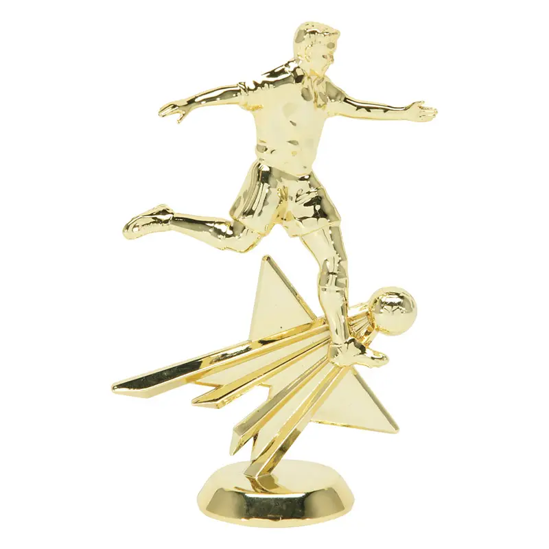 2515-G Star Figure, Soccer, Male, Gold - 6"
