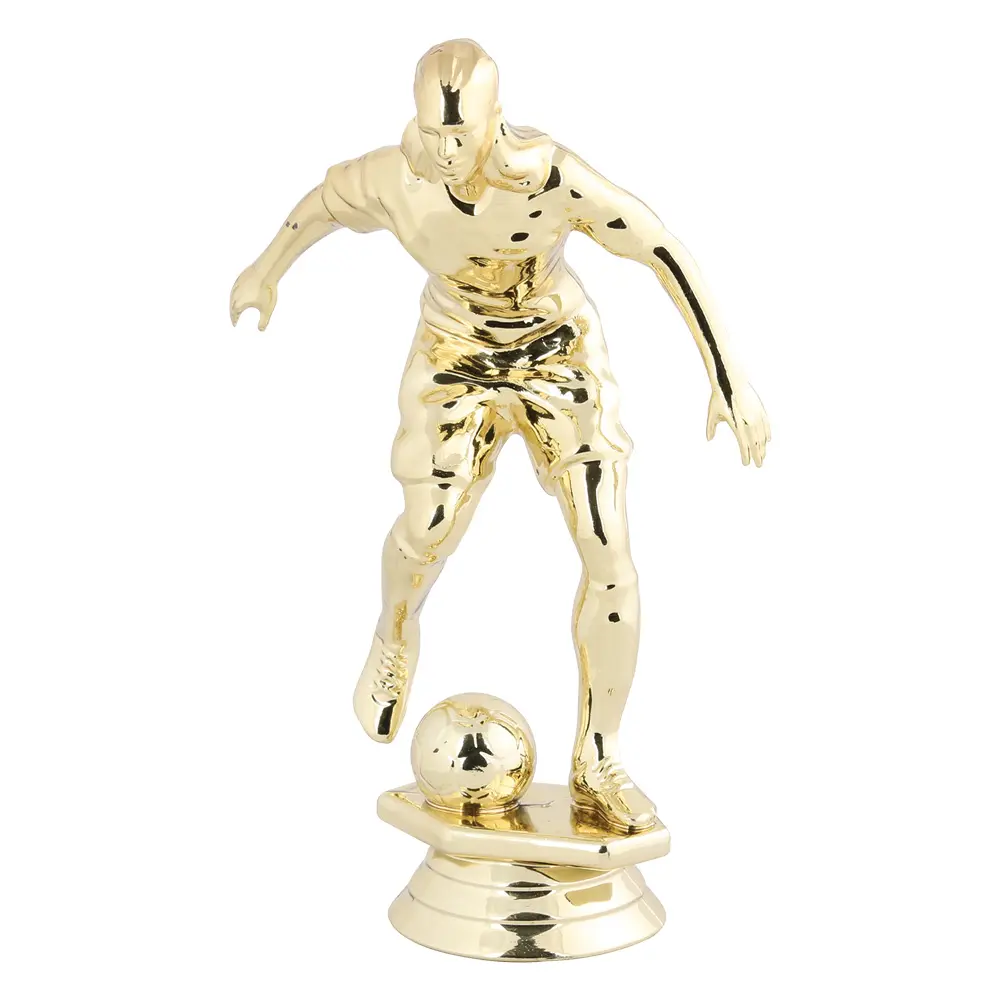 514-G Soccer Figure, Female, Gold - 5"