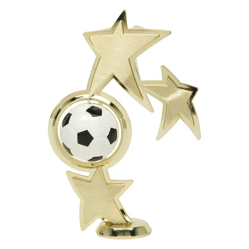 43515-G Color Spin Riser, Soccer, Gold - 7 3/4"