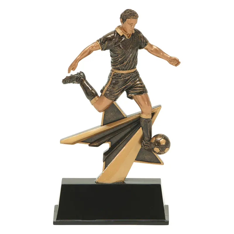 92515GS Star Power Sport Resin, Soccer Male - 7"