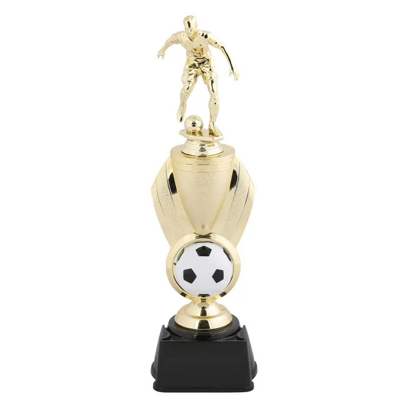 93815-G Victory Cup Assembled Trophy, Soccer Male - 12 7/8"