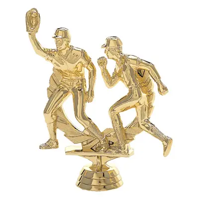 1447-G Double Action Figure, Baseball, Gold - 4 3/4"