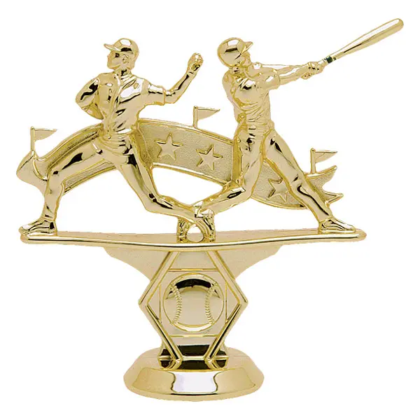 88503-G Double Action Figure, Baseball, Gold - 5"