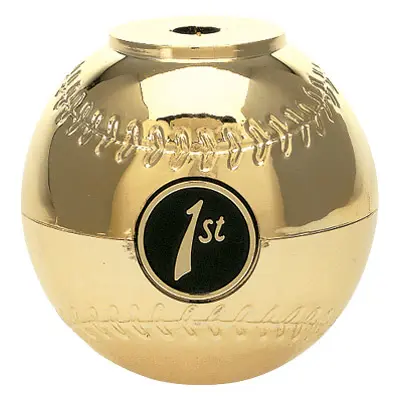 2004-G Baseball Riser 1" Holder, Gold - 3"