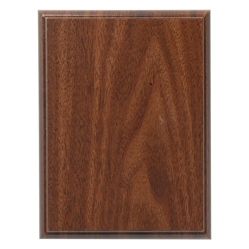 R168C Step & Roll Edge Plaque, Cherry Finish - 6" x 8"
