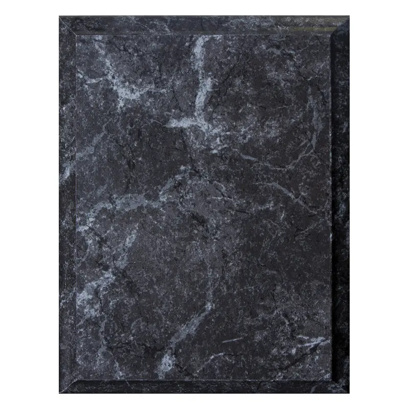 PE-12B Improved Finish Cove Edge Plaque, Black Marble Finish - 12" x 15"