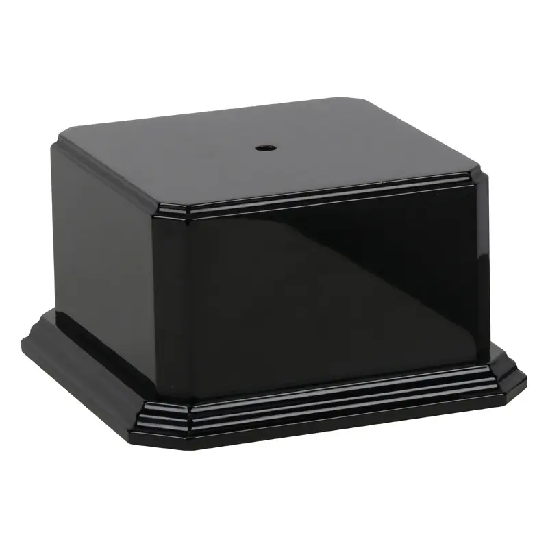 4566-K Monument Base, Black High Gloss - 7 3/4" x 7 3/4" x 4 1/4"