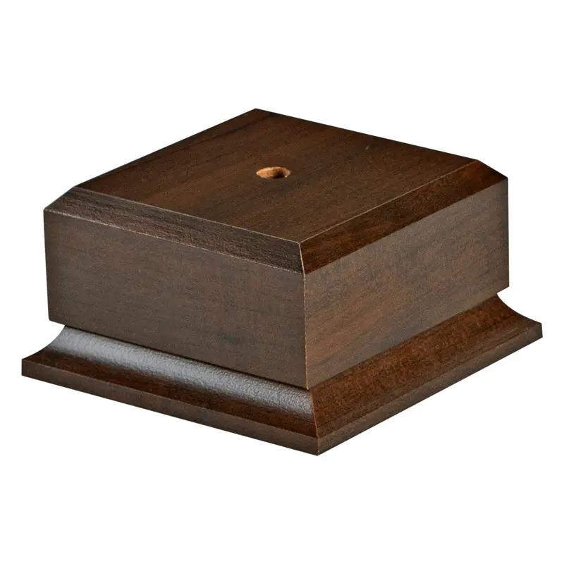 WB-8C Cup Base, Cherry - 4" x 4" x 2 1/8"