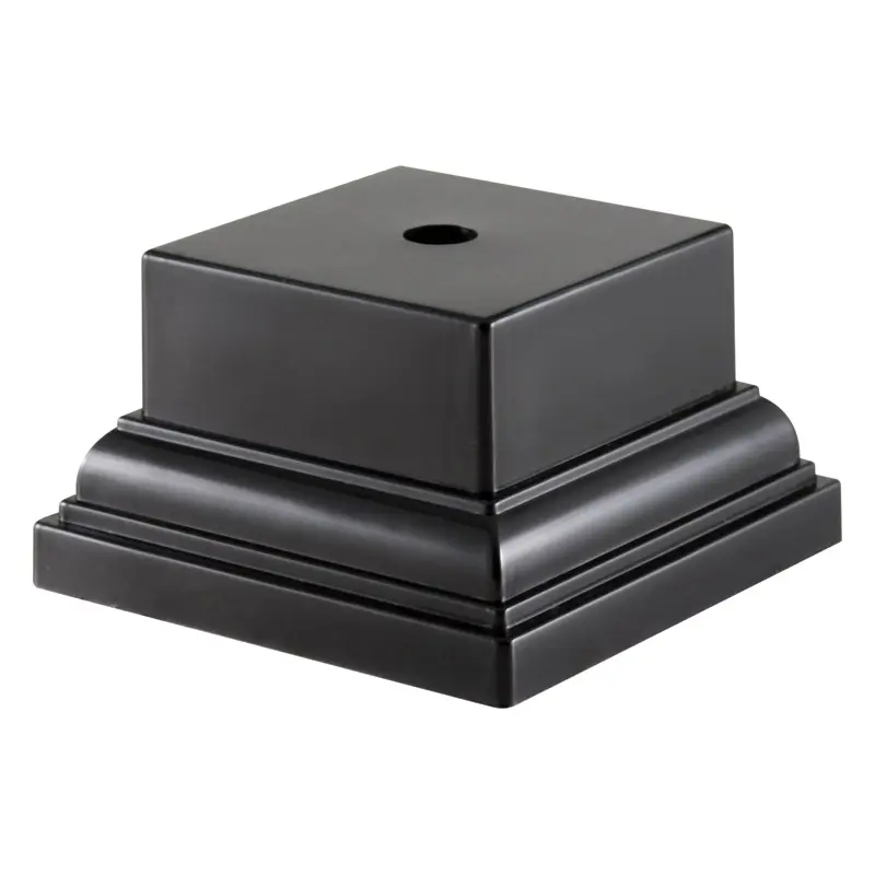 BC-22BK Diamar Plastic Cup Base, Black - 2 3/4" x 2 3/4" x 1 1/2"