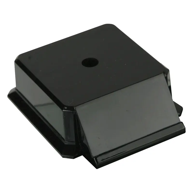 SQ-30B Diamar Square Plastic Base, Black - 2 3/4" x 3 1/4" x 1"