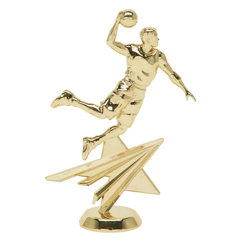 2505-G Star Figure, Basketball, Male, Gold - 6 1/4"