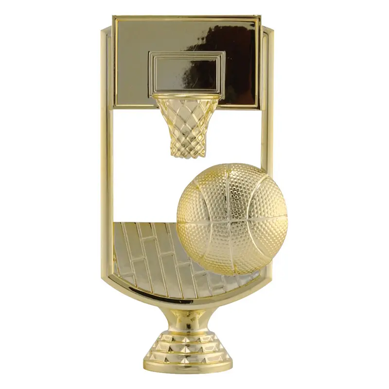 F-821 Basketball Scene Figure, Gold - 5 3/4"