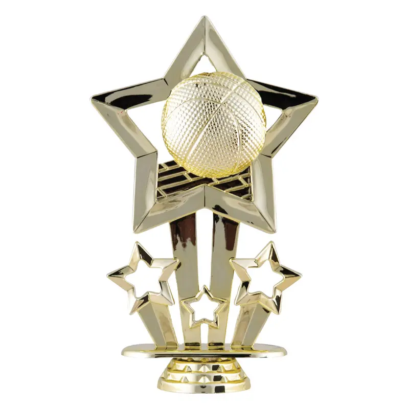 F-755 Star Figure, Basketball, Gold - 6"
