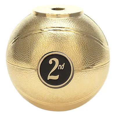 2003-G Basketball Riser 1" Holder, Gold - 3"