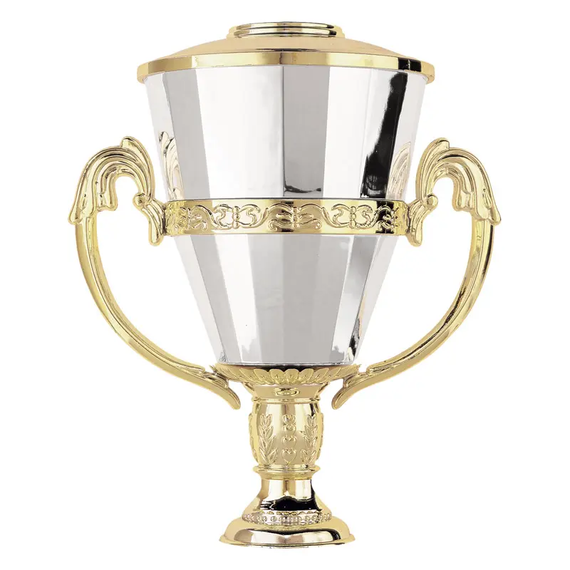 RC-8 Roman Chalice Plastic Cup, Gold / Silver - 8" (Lid RCL-8 Sold Separately)