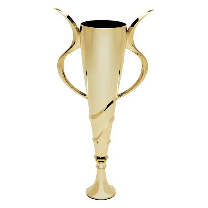 1812-G Spiral Plastic Cup, Gold - 12"