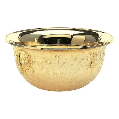 1237-G Plastic Bowl, Gold - 6" Dia. x 2 3/4"