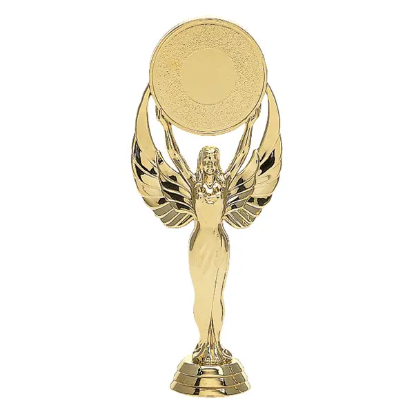 6010-G Victory 2" Holder Figure, Female, Gold - 6 1/2"