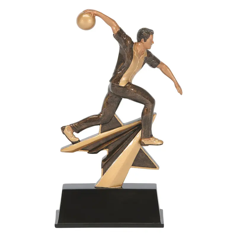 92551GS Star Power Sport Resin, Bowling Male - 7"