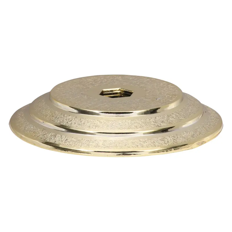 1227-G Plastic Cup Lid, Gold - 3 1/8"