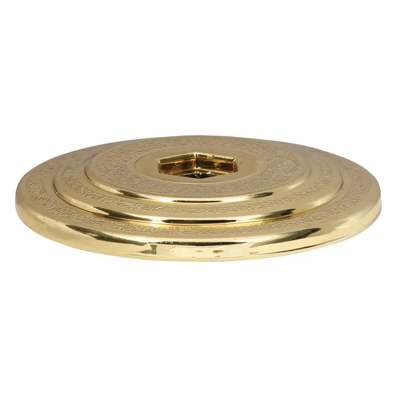 1225-G Plastic Cup Lid, Gold - 2 1/8"