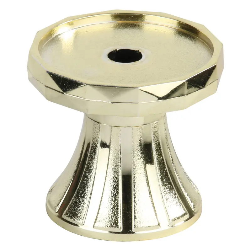 1276-G Diamond Pedestal, Round, Gold - 2"