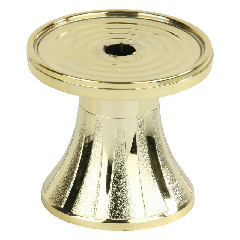 1263-G Pedestal, Round, Gold - 1 3/4"