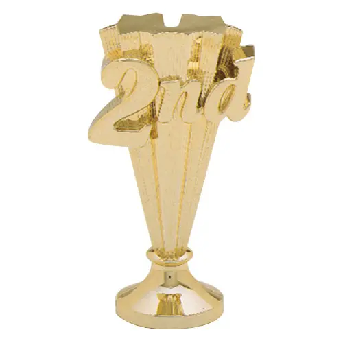 6125-G 2nd Place Riser, Gold - 5 1/2"