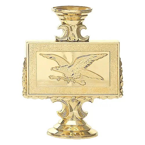 236-G Plate Holder Riser Águila, Gold - 5"