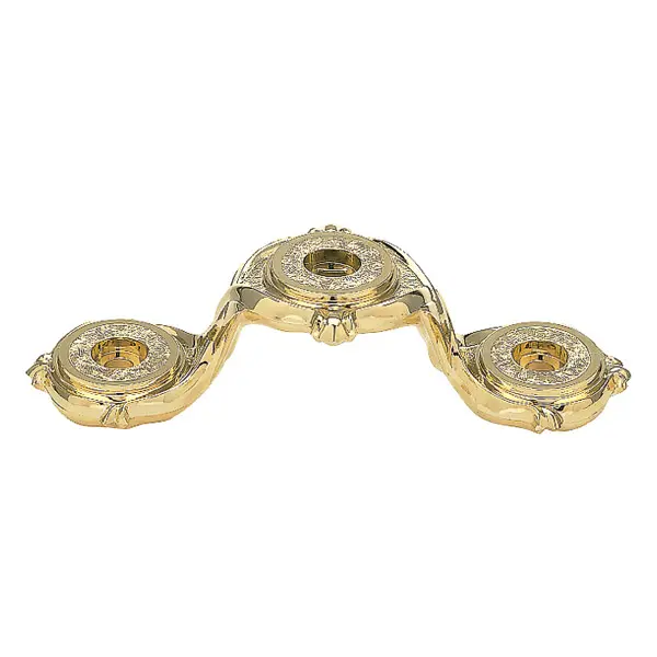 69-G Pedestal, Gold - 2" x 7 1/2"