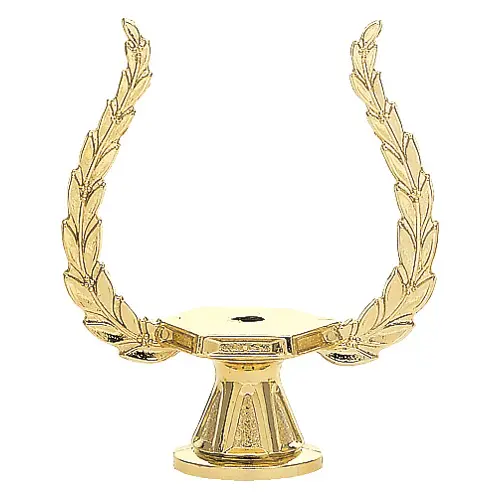 5029-G Wreath Column Riser, Gold - 5 1/2"