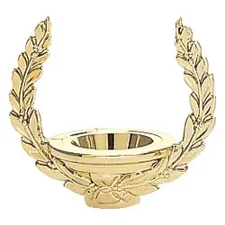 1199-G Wreath Column Riser, Gold - 2 5/8"