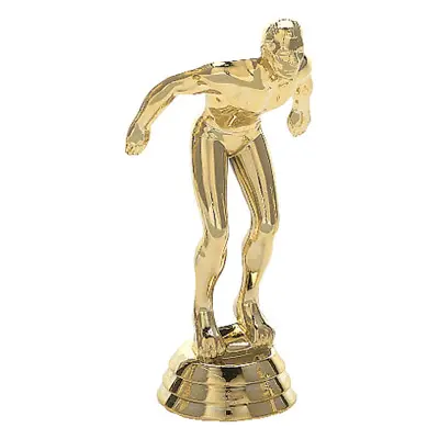 312-G Swimming Figure, Male, Gold - 4 1/4"