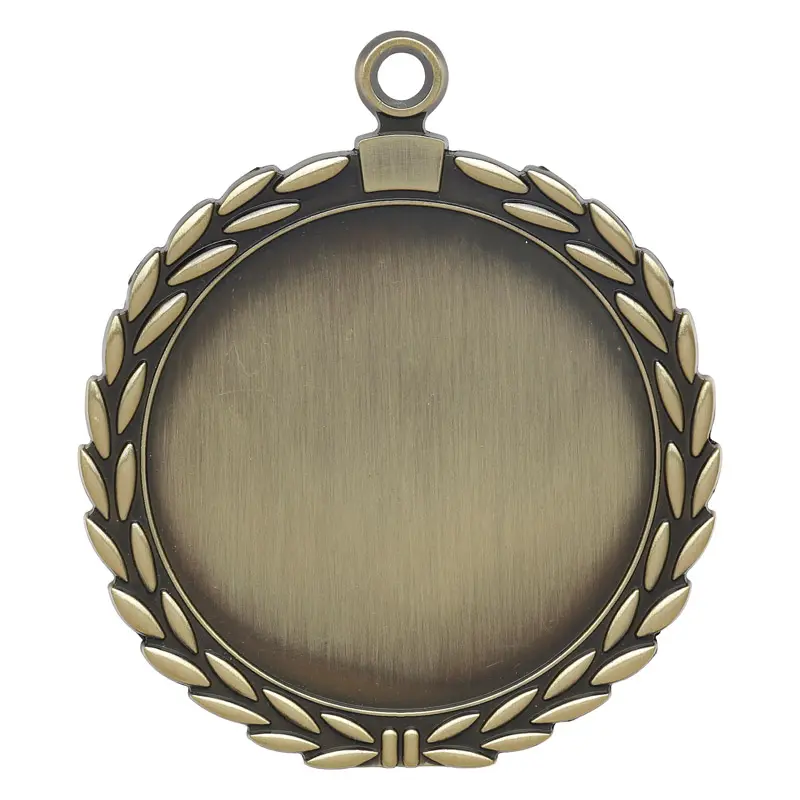 MH00039-G Garland Medal, 2" Holder, Gold - 2 5/8"