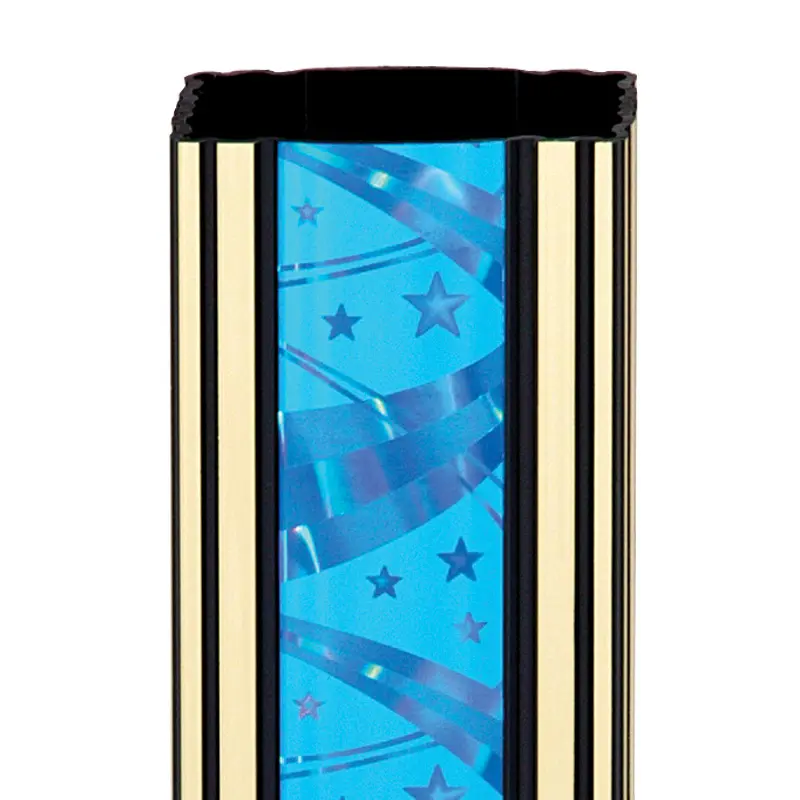 N16302-B Ribbon Star Column, Rectangle, Blue - 45"