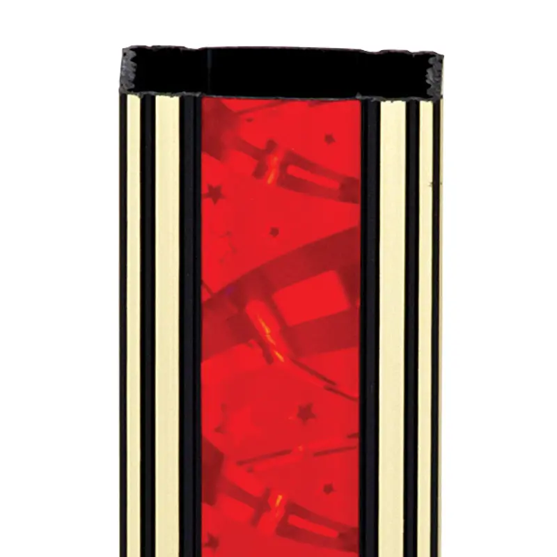 N16302-R Ribbon Star Column, Rectangle, Red - 45"