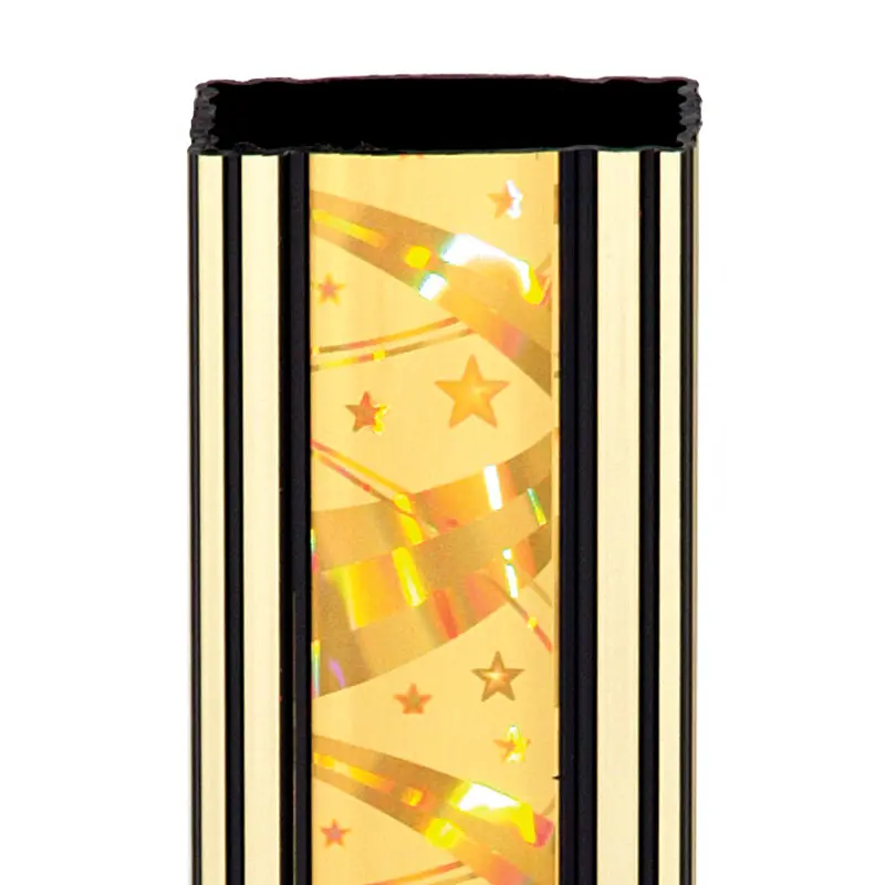 N16302-G Ribbon Star Column, Rectangle, Gold - 45"