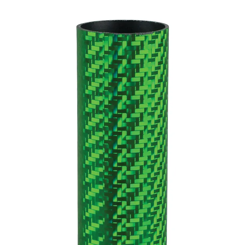 13805-N Carbon Fiber Column, Round, Green - 45"