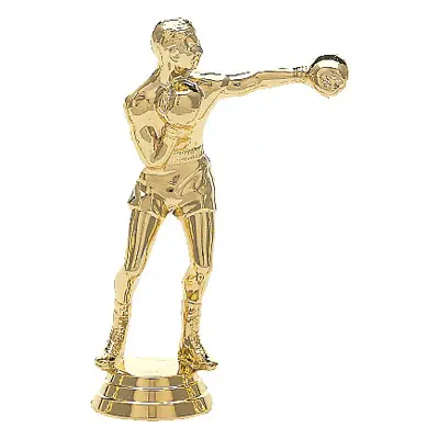 509-G Boxer Figure, Male, Gold - 5"