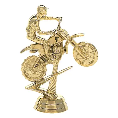 370-G Dirt Bike Motorcycle Figure, Gold - 4 1/2"