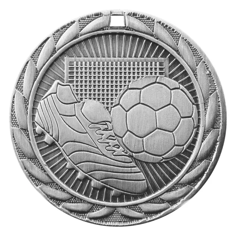 FE-213S FE Iron Medal, Soccer, Silver - 2" 