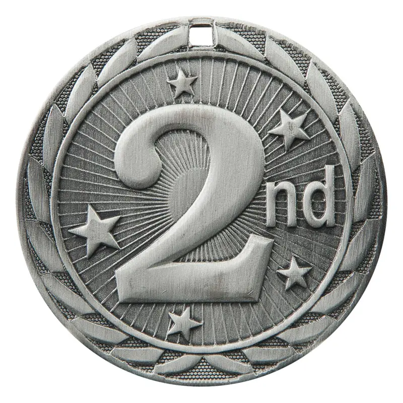 FE-282S FE Iron Medal, 2nd Place, Silver- 2"