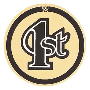 19297-G Gold Mylar, 1st Place - 2" 