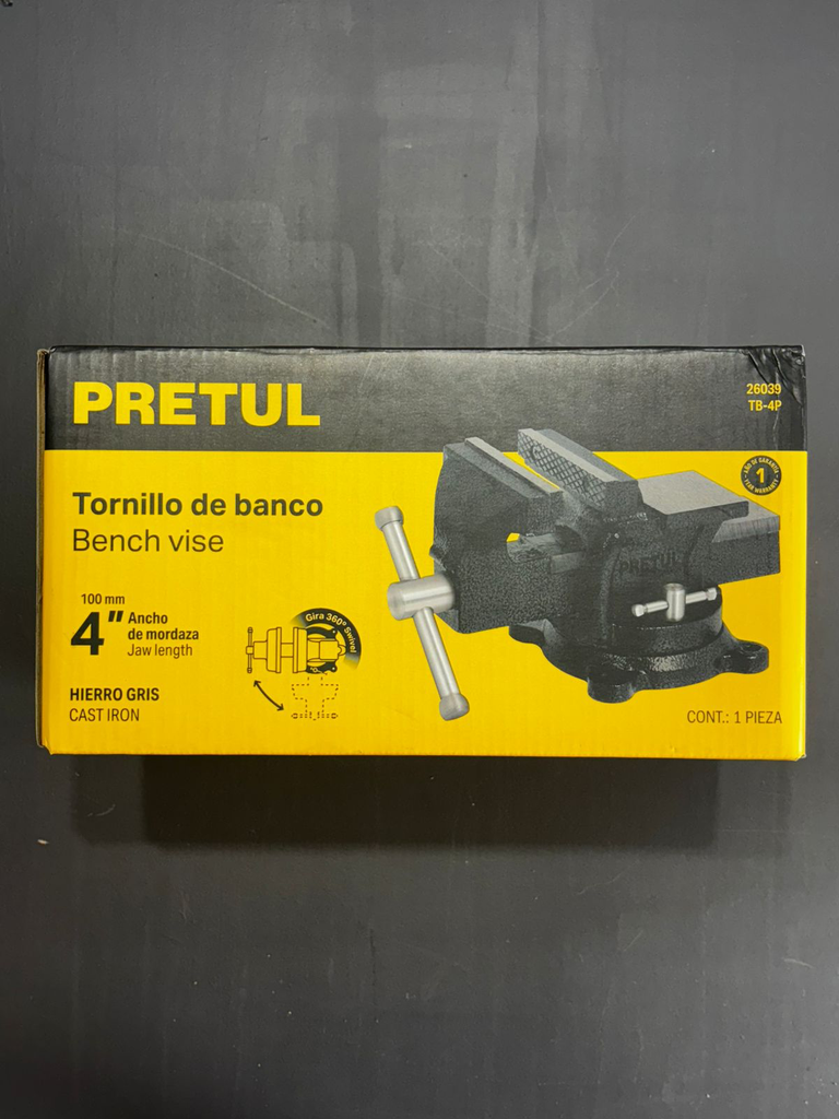 Tornillo de Banco Pretul 4"