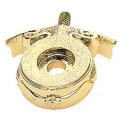 224-G Figure Platform for Plaques, Gold - 1 3/8"