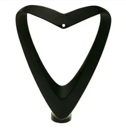 1129-K Ribbon Style Medal Holding Figure, Black- 5 1/4"