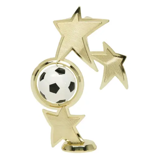43515-G Color Spin Riser, Soccer, Gold - 7 3/4"