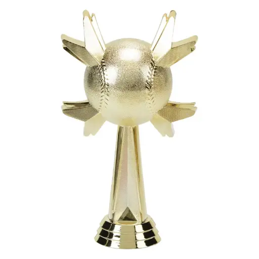 5303-G Rocket Ball Figure, Baseball, Gold - 5"