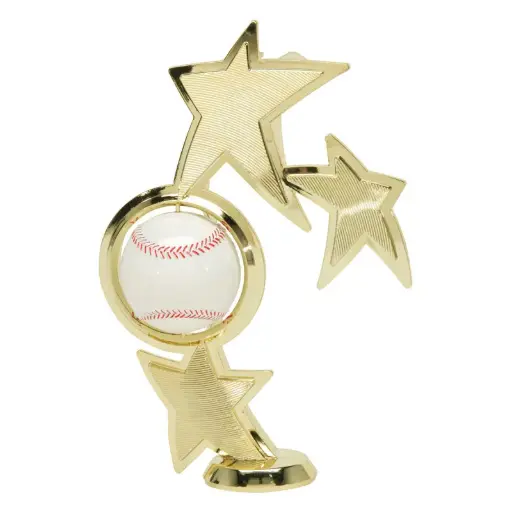43503-G Color Spin Riser, Baseball, Gold - 7 3/4"