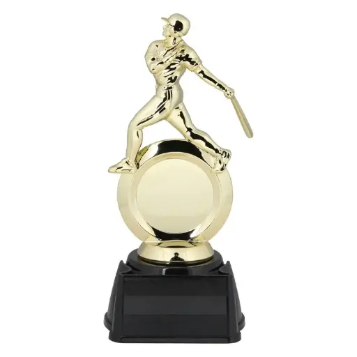 94303GS Assembled Trophy, 2" Holder, Baseball - 8 1/4"